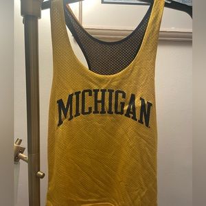 Michigan Reversable Jersey Tank, size large